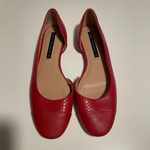 Red Zara flats
